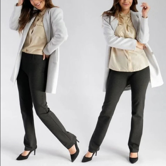 Betabrand Dress Pant Yoga Pant Straight-Leg class - Picture 14 of 16